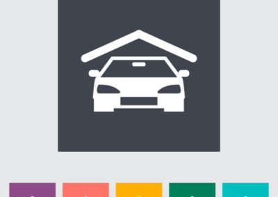 Garage icon. Vector illustration EPS.